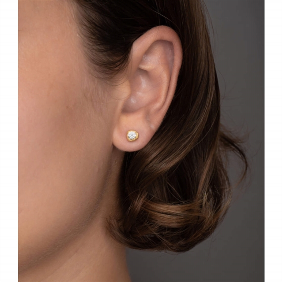 Dulong Vega Souffle Øreringe Mellem, 18K Guld